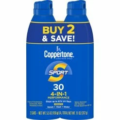 Coppertone Sport Continuous Spray SPF 30 5.5 Oz. 2 Pk.
