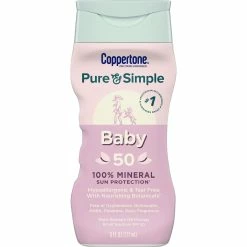Coppertone Pure And Simple Baby Mineral Lotion With SPF 50
