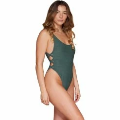 Damsel Juniors Side Cutout One Piece Swimsuit