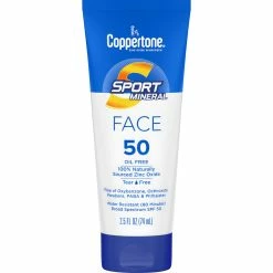 Coppertone Sport Mineral Face Lotion, SPF 50, 2.5 Oz.