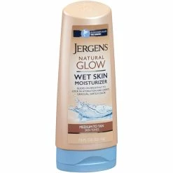 Jergens Natural Glow WetSkin Moisturizer Med/Tan, 7.5 Oz.