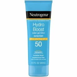 Neutrogena Hydro Boost Gel Moisturizing Sunscreen Lotion SPF 50, 3 Oz.