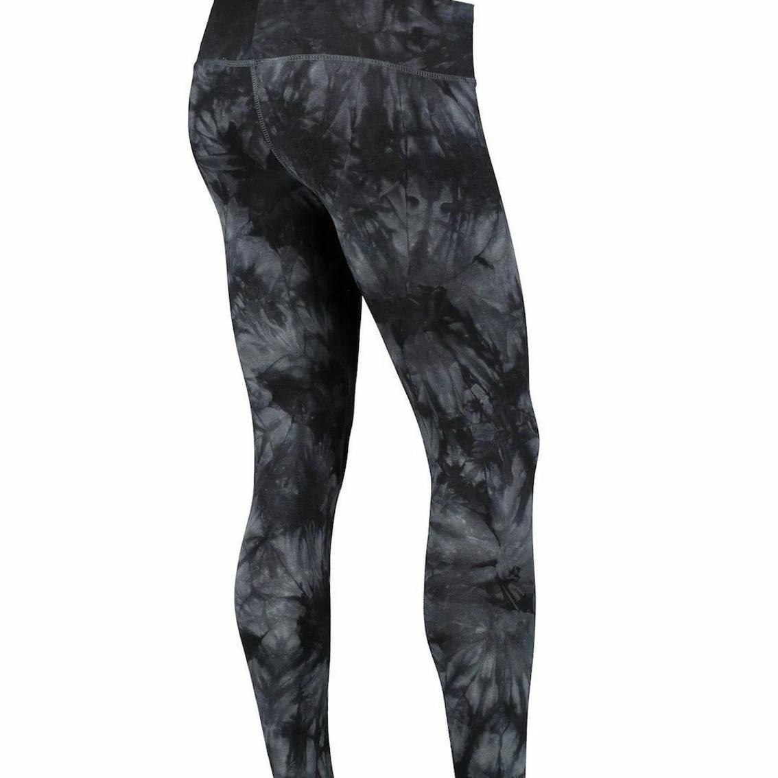 Concepts Sport Women's Black Detroit Lions Burst Tie Dye Leggings - Image 4