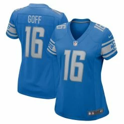 Nike Women's Jared Goff Blue Detroit Lions Game Jersey