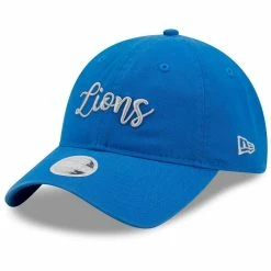 New Era Women's Blue Detroit Lions Script 9TWENTY Adjustable Hat