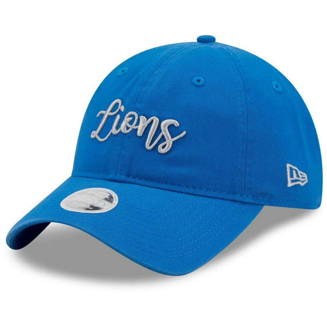 New Era Women's Blue Detroit Lions Script 9TWENTY Adjustable Hat
