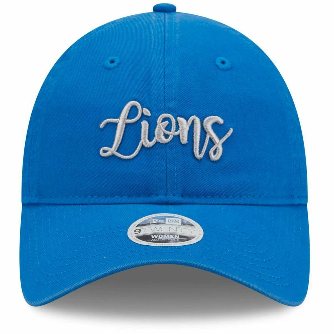 New Era Women's Blue Detroit Lions Script 9TWENTY Adjustable Hat - Image 3