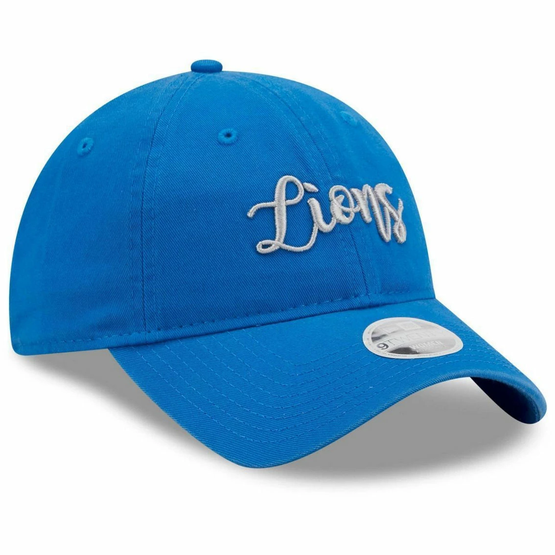 New Era Women's Blue Detroit Lions Script 9TWENTY Adjustable Hat - Image 4