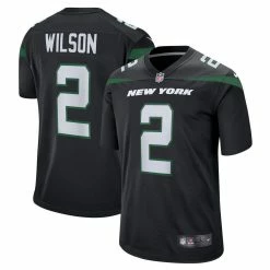 Nike Youth Zach Wilson Black New York Jets Alternate Game Jersey