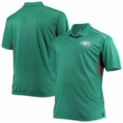 Fanatics Branded Men's Green/Charcoal New York Jets Big & Tall Polo