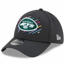 New Era Men's Charcoal New York Jets 2021 NFL Crucial Catch 39THIRTY Flex Hat