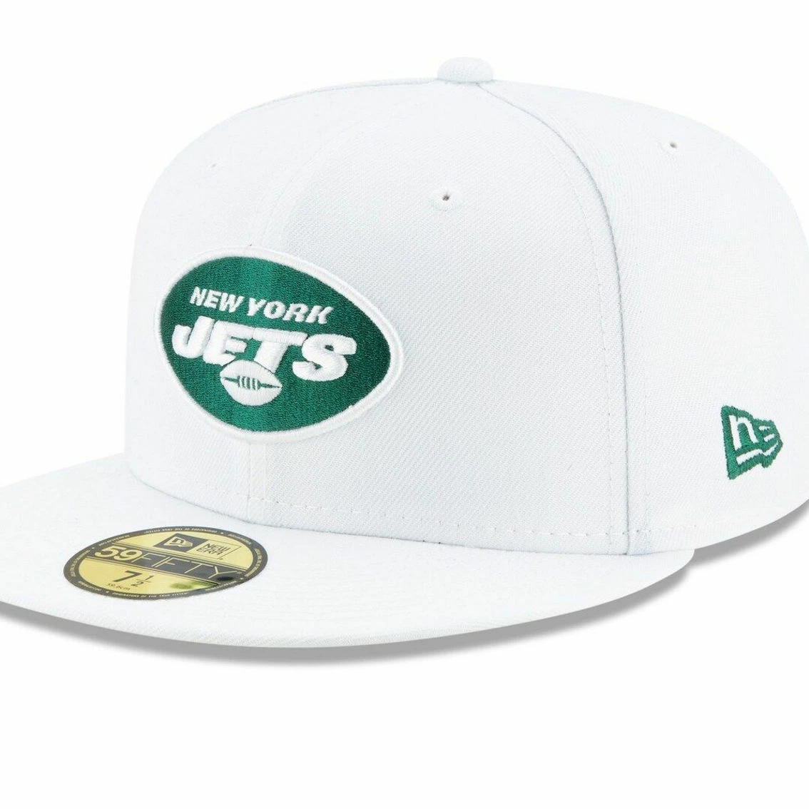 New Era Men's White New York Jets Omaha 59FIFTY Fitted Hat