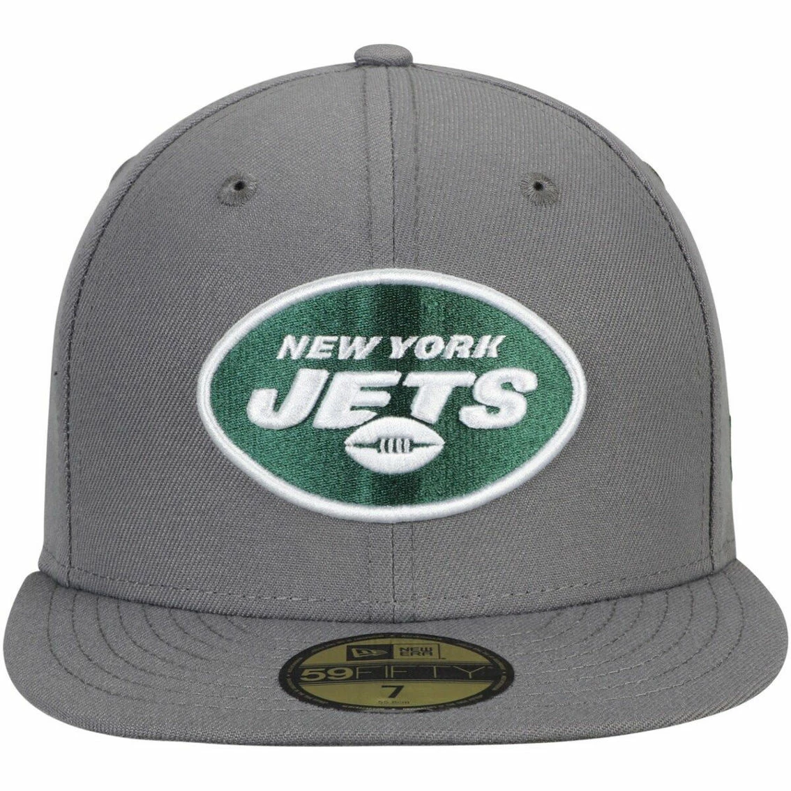 New Era Men's Graphite New York Jets Storm 59FIFTY Fitted Hat - Image 3