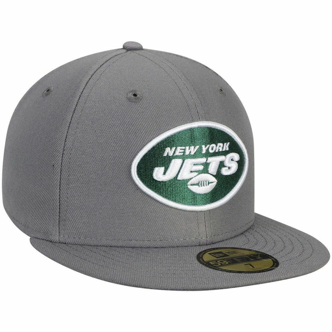 New Era Men's Graphite New York Jets Storm 59FIFTY Fitted Hat - Image 4