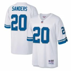 Mitchell & Ness Men's Barry Sanders White Detroit Lions Legacy Replica Jersey