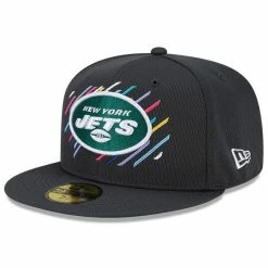 New Era Men's Charcoal New York Jets 2021 NFL Crucial Catch 59FIFTY Fitted Hat