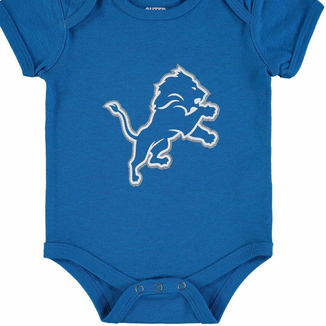 Outerstuff Newborn & Infant Blue Detroit Lions Team Logo Bodysuit - Image 2