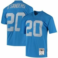 Mitchell & Ness Men's Barry Sanders Blue Detroit Lions 1994 Legacy Replica Jersey
