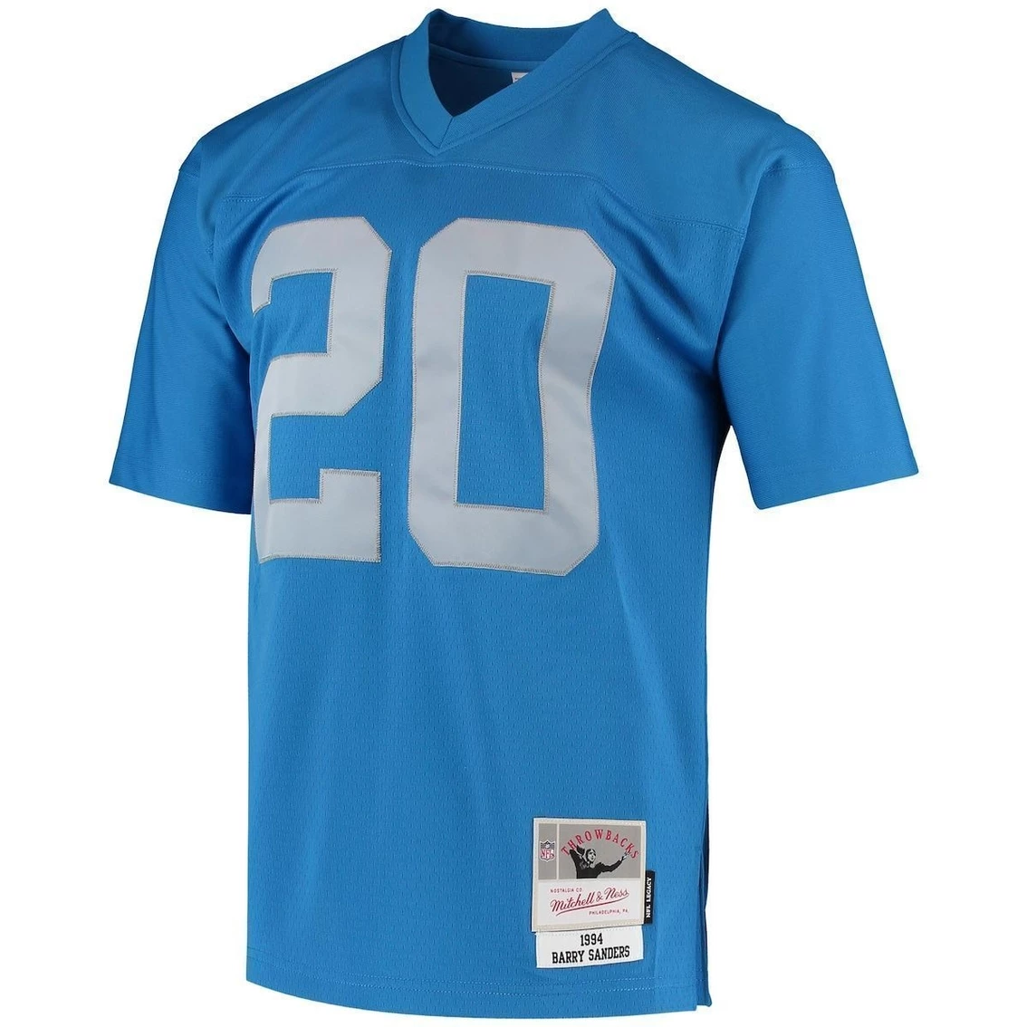Mitchell & Ness Men's Barry Sanders Blue Detroit Lions 1994 Legacy Replica Jersey - Image 3