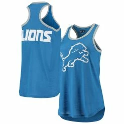 G-III 4Her By Carl Banks Women's Blue Detroit Lions Tater Tank Top