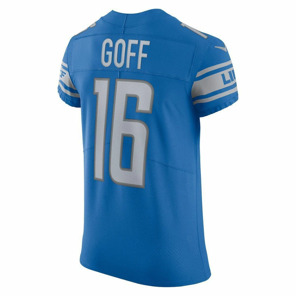 Nike Men's Jared Goff Blue Detroit Lions Vapor Elite Player Jersey - Image 4