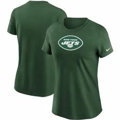 Nike Women's Green New York Jets Logo Essential T-Shirt