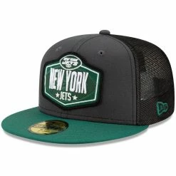 New Era Men's Graphite/Green New York Jets 2021 NFL Draft On-Stage 59FIFTY Fitted Hat