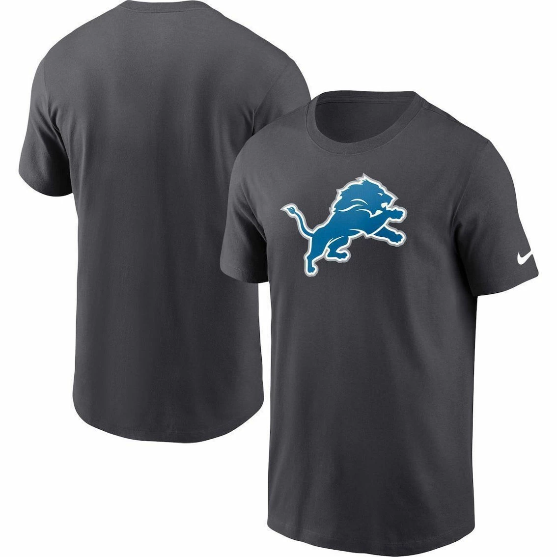 Nike Men's Charcoal Detroit Lions Primary Logo T-Shirt