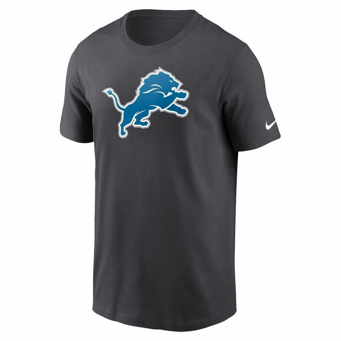 Nike Men's Charcoal Detroit Lions Primary Logo T-Shirt - Image 3