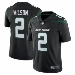 Nike Men's Zach Wilson Stealth Black New York Jets Vapor Limited Jersey