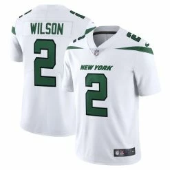 Nike Men's Zach Wilson Spotlight White New York Jets Vapor Limited Jersey
