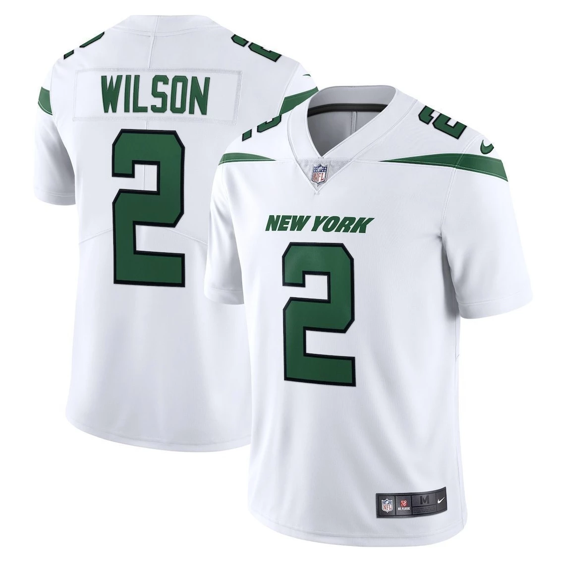 Nike Men's Zach Wilson Spotlight White New York Jets Vapor Limited Jersey