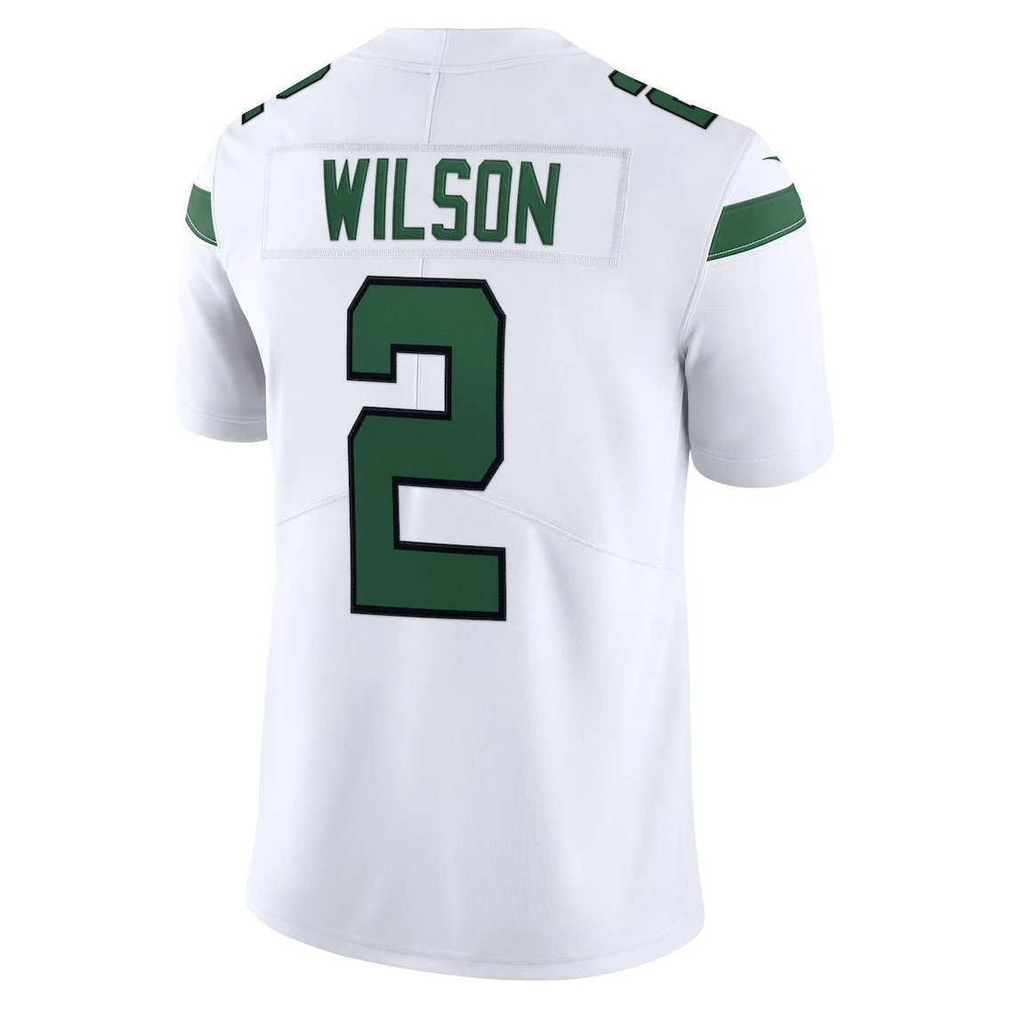 Nike Men's Zach Wilson Spotlight White New York Jets Vapor Limited Jersey - Image 4