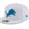 New Era Men's White Detroit Lions Omaha 59FIFTY Fitted Hat