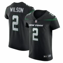 Nike Men's Zach Wilson Stealth Black New York Jets Vapor Elite Jersey