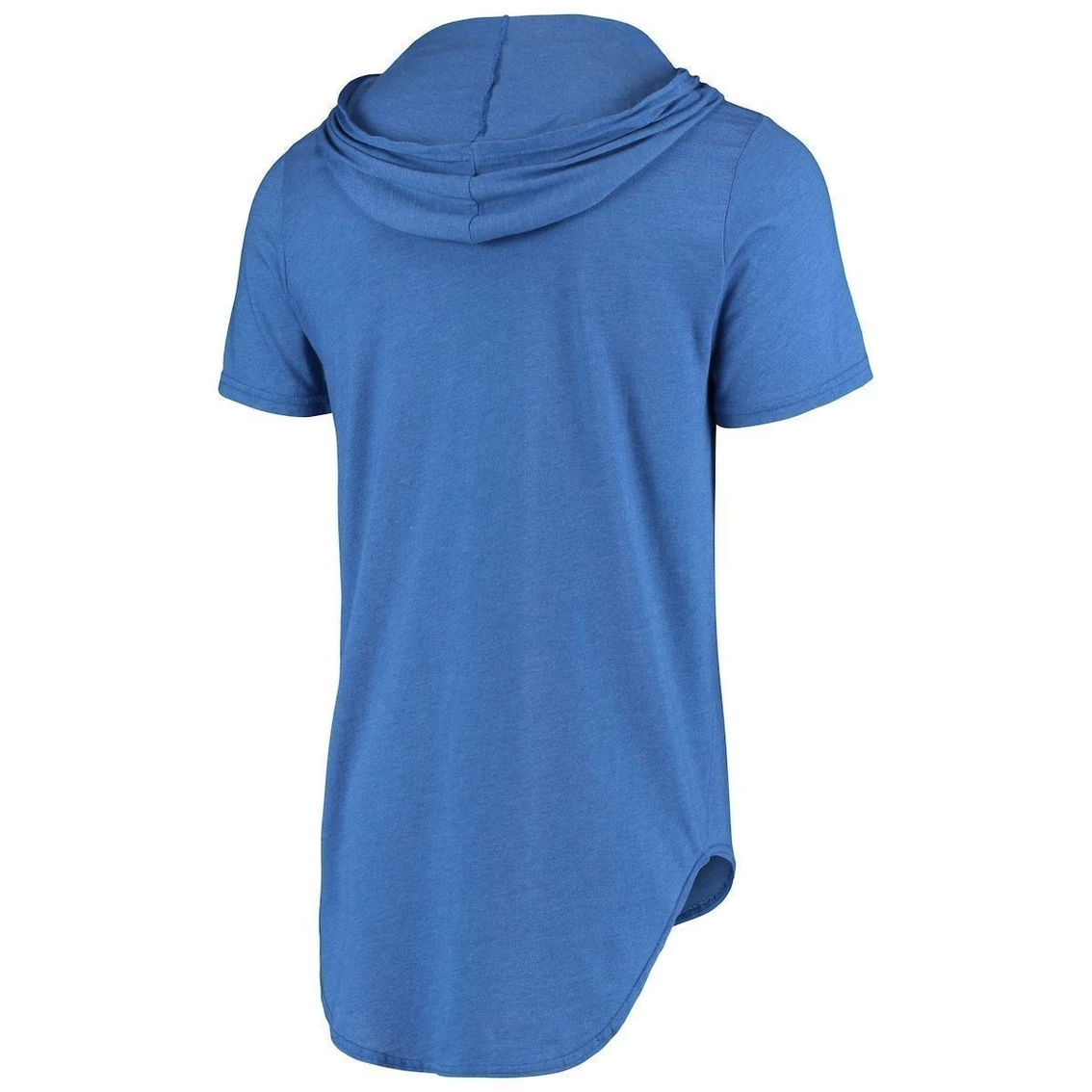 Majestic Threads Men's Threads Blue Detroit Lions Primary Logo Tri-Blend Hoodie T-Shirt - Image 4