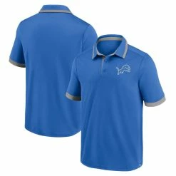 Fanatics Branded Men's Blue Detroit Lions Tipped Polo