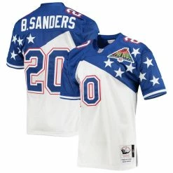Mitchell & Ness Men's Barry Sanders White/Blue NFC 1994 Pro Bowl Authentic Jersey