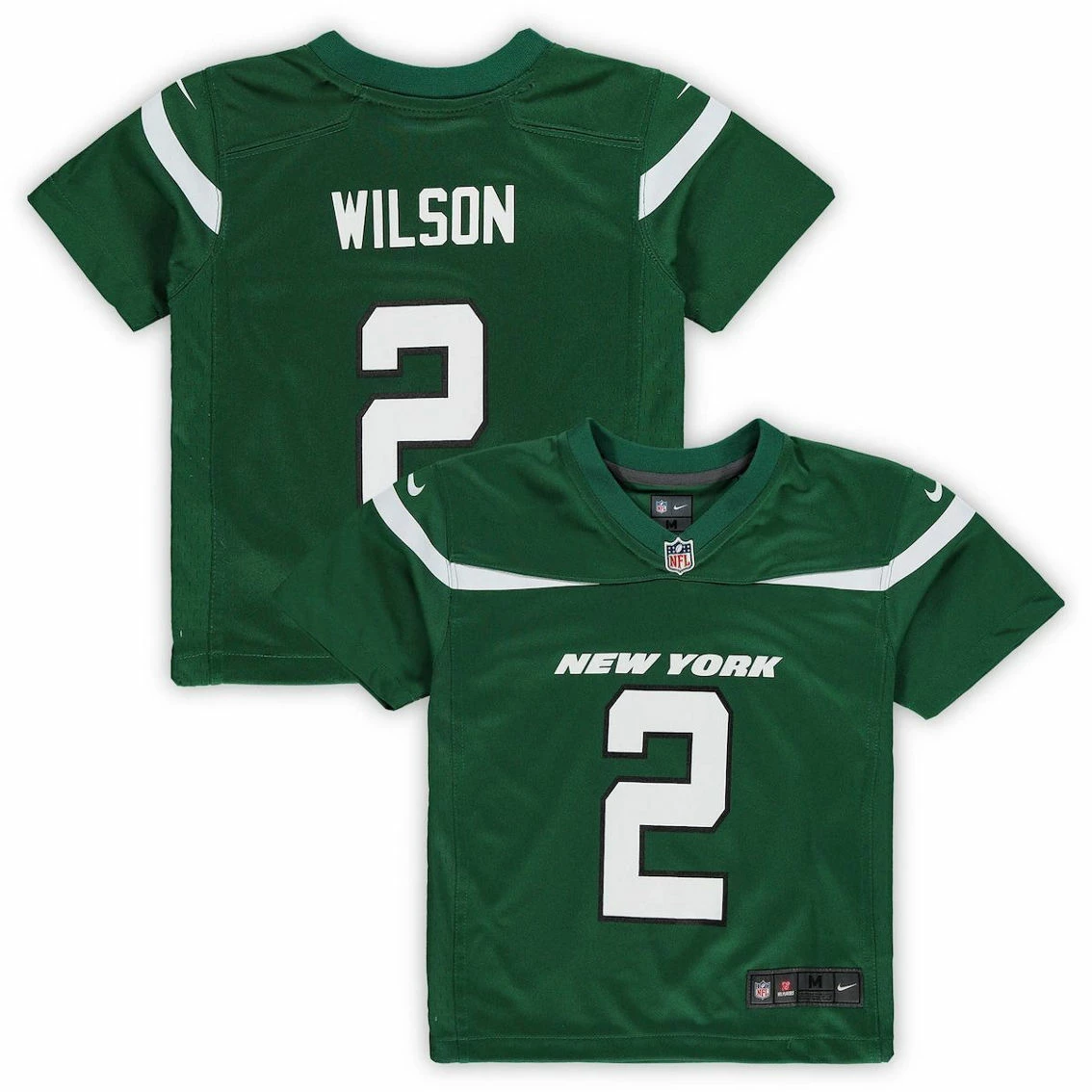 Nike Preschool Zach Wilson Gotham Green New York Jets Game Jersey - Image 2