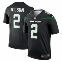 Nike Men's Zach Wilson Black New York Jets Legend Jersey