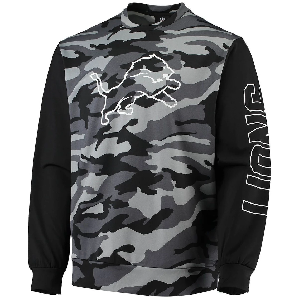 FOCO Men's Black Detroit Lions Camo Long Sleeve T-Shirt - Image 3