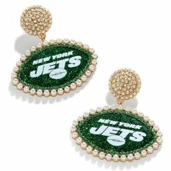 BaubleBar Women's New York Jets Statement Stud Earrings