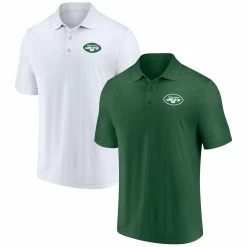 Fanatics Branded Men's Green/White New York Jets Home And Away 2-Pack Polo Set