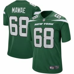 Nike Men's Kevin Mawae Gotham Green New York Jets Game Retired Player Jersey