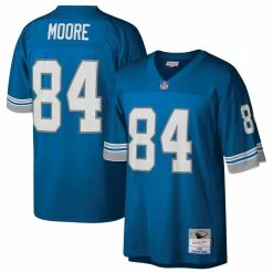 Mitchell & Ness Men's Herman Moore Blue Detroit Lions Retired Player Legacy Replica Jersey