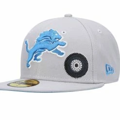 New Era Men's Gray Detroit Lions City Describe 59FIFTY Fitted Hat