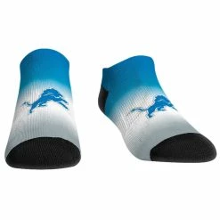 Women's Rock Em Socks Detroit Lions Dip-Dye Ankle Socks