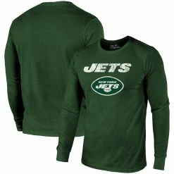 Majestic Threads New York Jets Threads Lockup Tri-Blend Long Sleeve T-Shirt - Green