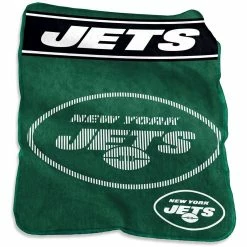 Logo Brands New York Jets 60'' X 80'' XL Raschel Plush Throw Blanket
