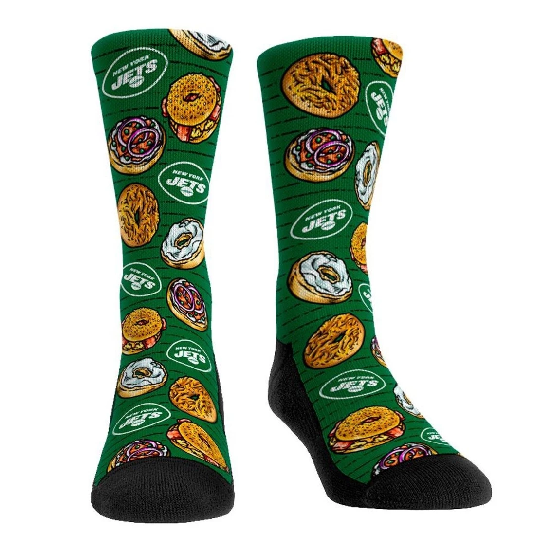 Youth Rock Em Socks New York Jets Localized Food Crew Socks - Image 2